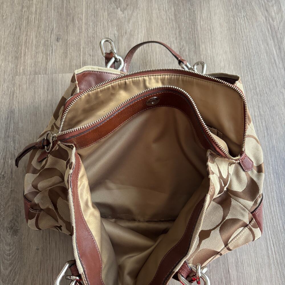 Coach Chelsea Signature Jayden Carryall Satchel/Top Handle Bag 17806 Khaki/Brown - Picture 4 of 8